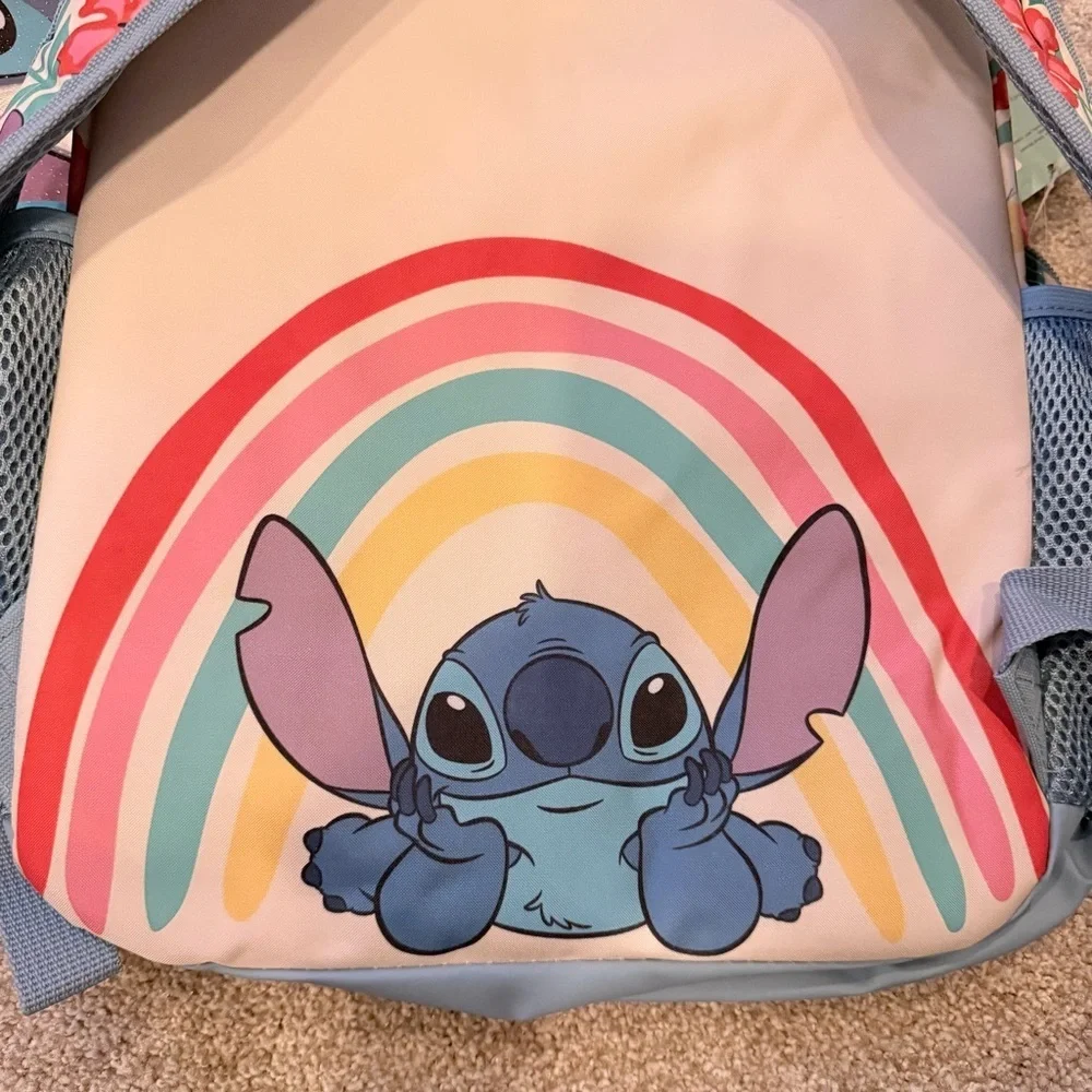 NWT Disney Lilo & Stitch backpack and sequined lunchbox cooler